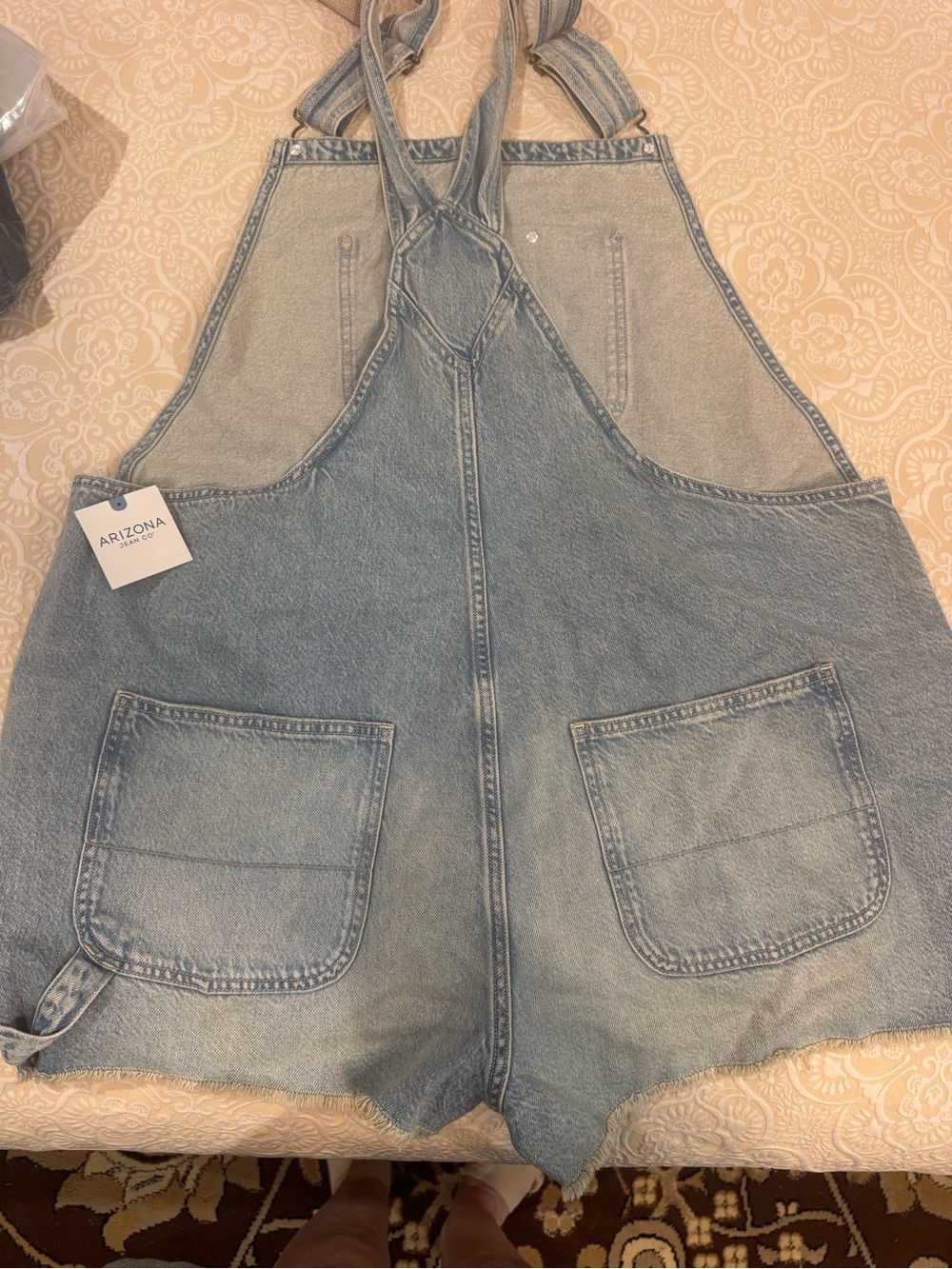 Arizona Jean Co. Light Wash Denim Shortalls XXXL plus - Picture 5 of 10